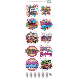 Bingo 2 60x22" DTF Ready to Ship Gang Sheet