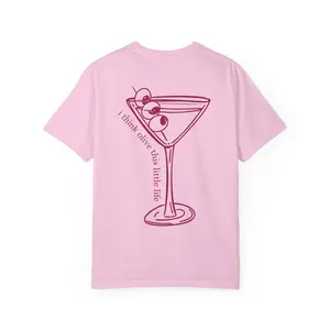 Coquette Martini Aesthetic Women's Top- Perfect for Cocktail Lovers, Comfort Colors, Funny Drink Shirt st patricks merch aesthetic Summer Womenswear