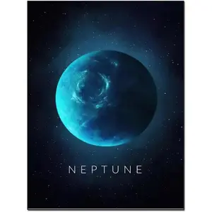 Nepune Planet Wall Art Canvas Painting Nordic Posters Canvas Painting for Living Room Bedroom Decor