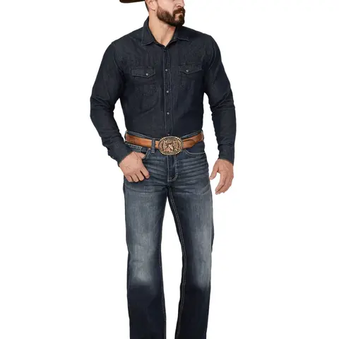 Cody James Men's Moonlight Wash Duke Relaxed Bootcut Stretch Denim Jeans - Cjsp24j41-Dkw