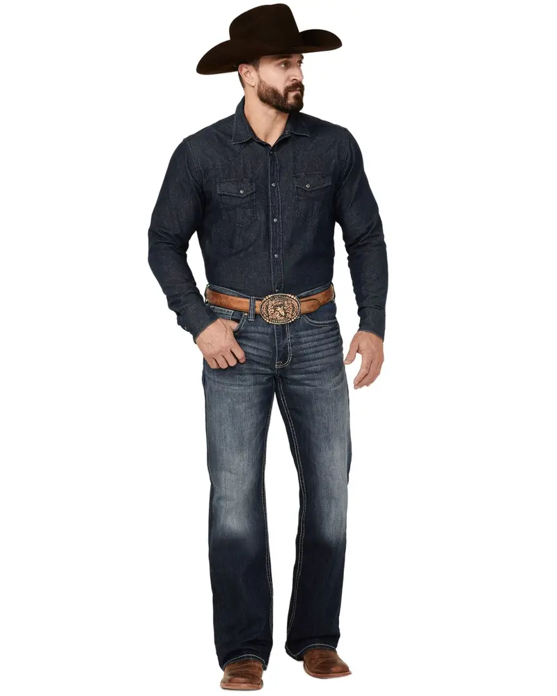 Cody James Men's Moonlight Wash Duke Relaxed Bootcut Stretch Denim Jeans - Cjsp24j41-Dkw