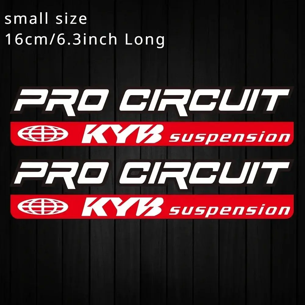 2D flat sticker 2 pieces KYB front fork sticker, suspension shock absorption motorcycle accessories sticker, shock absorption