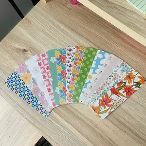 Spring Floral Double Sided Laminated Bookmark - Assorted Floral Designs in Multiple Colors