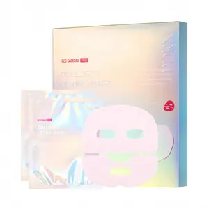 APOTHE Red Capsule Pro-Collagen Lifting Mask 4-Sheet Box | Peptides + Collagen + PDRN + Ectoin | Instant Firming Hydrogel Mask for Lifting, Cooling & Radiant Skin
