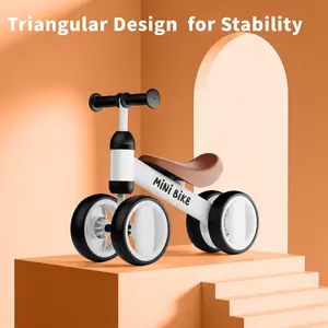 Kids Balance Bike, Four Wheels Without Pedals, Baby Walker, Baby Toys & Toddler Toys - Boys & Girls, Birthday Gift For One-year-old Children, First Riding Experience, No Need Battery, Christmas Gifts Halloween Gifts Tricycle summerwins,summerwins