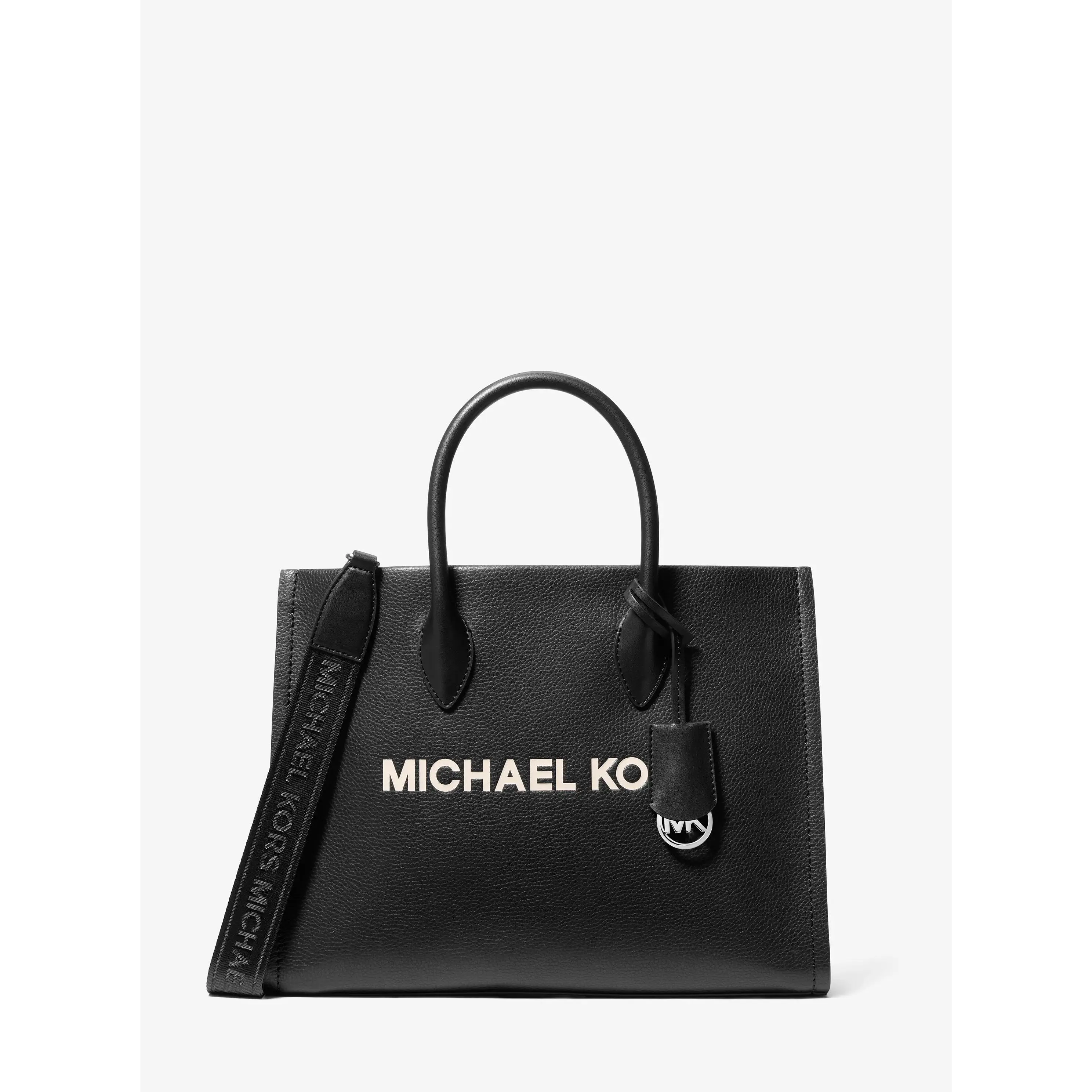 Mirella Medium Pebbled Leather Tote Bag