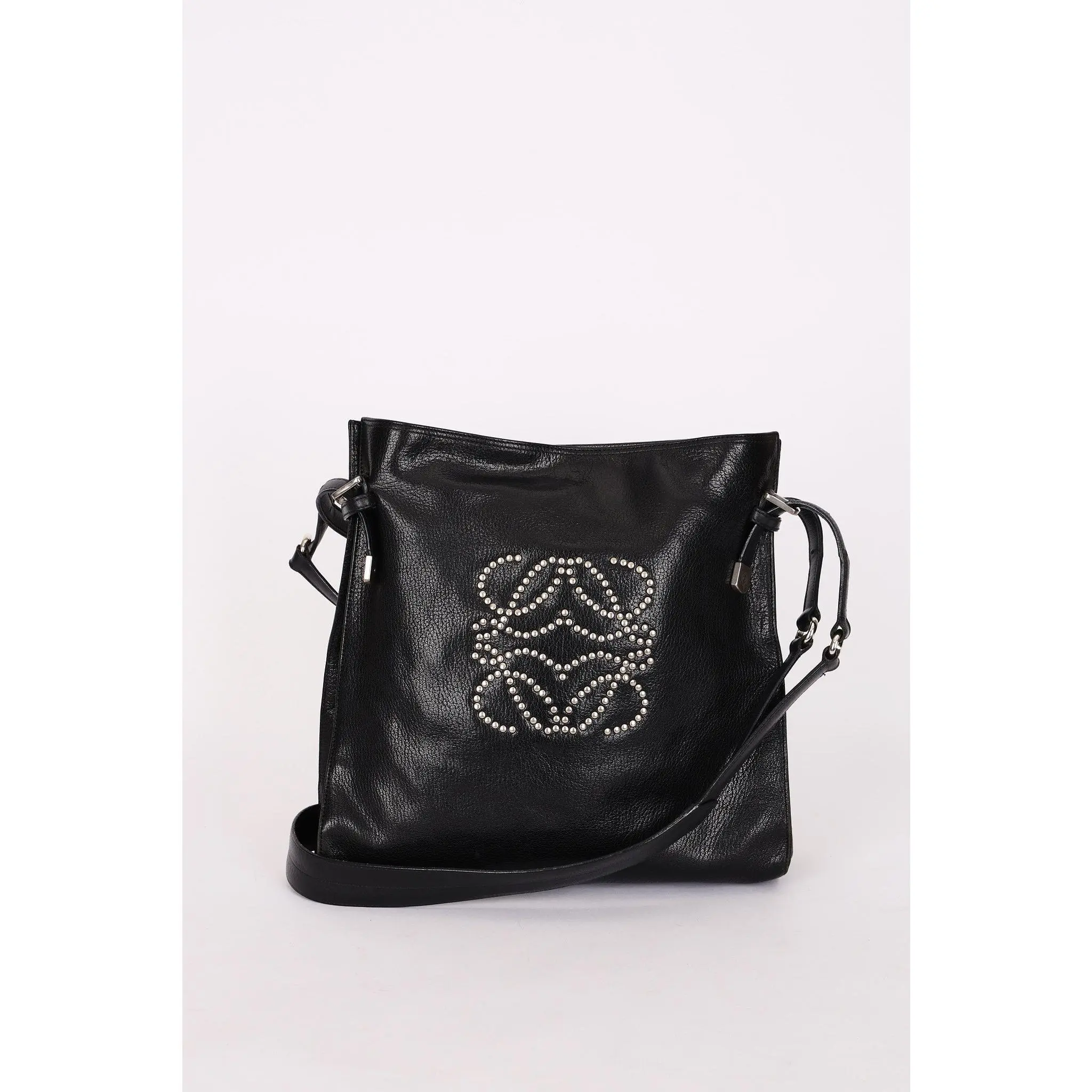 Pre-owned Loewe Designer Handbag/Wallet Anagram Studded Shoulder Bag Drop 58