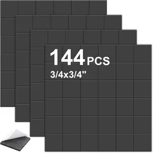 144 Pcs Square Magnets with Adhesive Backing, 0.8" x 0.8" Pre-Cut Size Magnets For Crafts, Sticky Adhesive Magnets, Peel and Stick Flexible Magnet Stickers For DIY, For Whiteboard