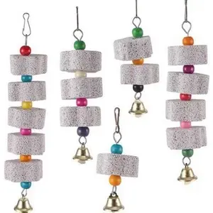 5-piece set of bird toys, parrot toys, pet chewing sticks, chewing stones, claw sharpeners, parrot beak grinding and chewing toys