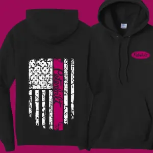 Peterbilt Pink Flag Hoodie for Men - Casual Cotton Pullover, Menswear