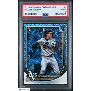 2025 Bowman Chrome Mega Box Jacob Wilson #1 PSA 9