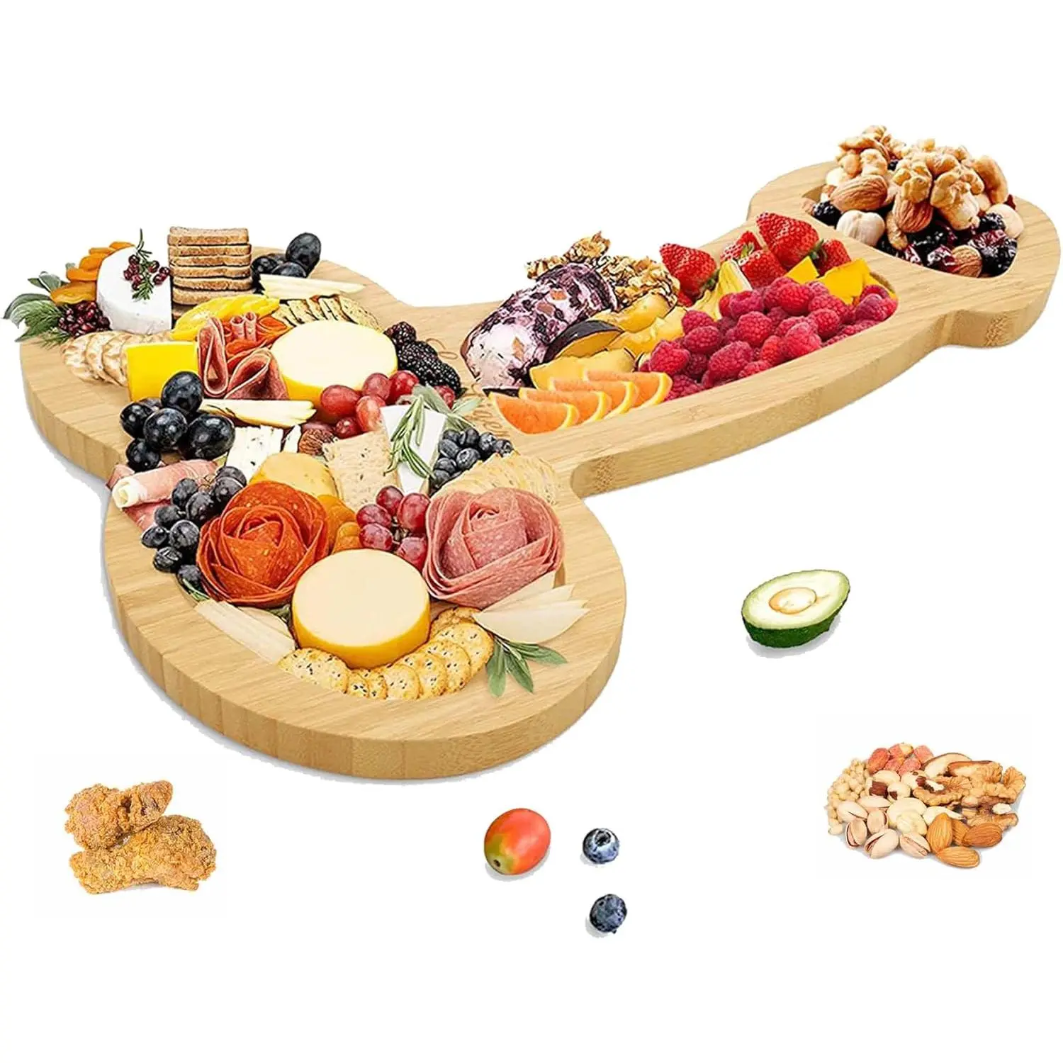 Funny Aperitif Board,Solid Wood charcuterie Board and Cheese Board, Novelty Kitchen Cutlery Wine Fruit Meat Large charcuterie Board, Kitchen Gifts,charcuterie Boards Gift (Large Length 16")