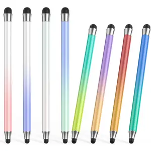 Stylus (8Pcs), 2 in 1 Stylus Pen for Touchscreen, High Precision and Sensitivity Double Rubber Tips, Compatible with iPad///Android Tablets and Other Capacitive Touch Screen (Multicolor)