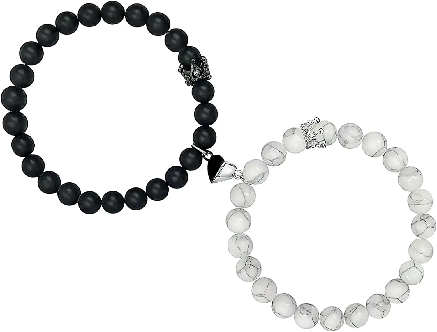 Matching Bracelets for Couples, Long Distance Relationship Gifts for Women Men, His and Hers Bracelets Set for Boyfriend Girlfriend Husband Wife, Anniversary Birthday Promise Gifts for Him