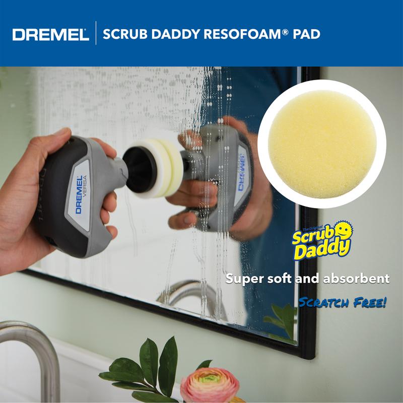 Dremel Versa Cordless Electric Spin Scrubber with Scrub Daddy Cleaning Sponge Pads