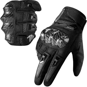 Gloves Touchscreen Motocross Dirt  Riding Glove with Carbon Fiber Protective Hard Knuckles for Men Women Model MD66