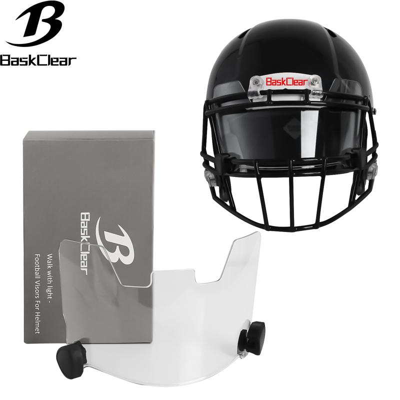 Football Visors for Helmet - Clear Football Visor- Football Helmet Visor Fits Adult & Youth Football Helmets - Anti-Fog, Scratch Resistant Clear Visor Football Face Shield