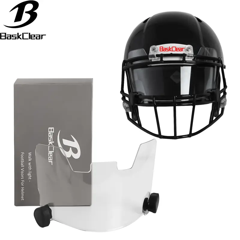 Football Visors for Helmet - Clear Football Visor- Football Helmet Visor Fits Adult & Youth Football Helmets - Anti-Fog, Scratch Resistant Clear Visor Football Face Shield