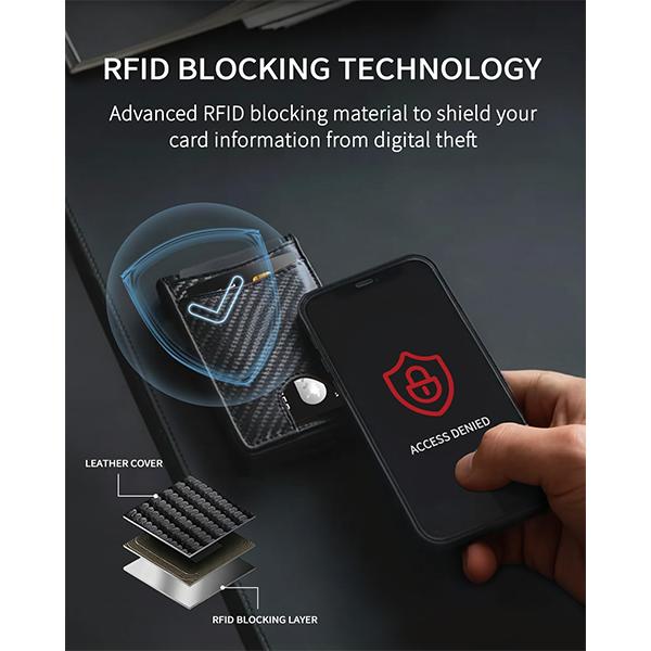 MNGARISTA Wallet for Men,Slim Minimalist Bifold Wallet with RFID Blocking,Pop-Up Credit Card Holder with ID Window & Money Clip,Magnetic Flip Metal Wallet for 10-12 Cards,Gifts for Men-Carbon Fiber MNGARISTA Wallet for Men,Slim Minimalist Bifold Wallet with RFID Blocking,Pop-Up Credit Card Holder with ID Window & Money Clip,Magnetic Flip Metal Wallet for 10-12 Cards,Gifts for Men-Carbon Fiber