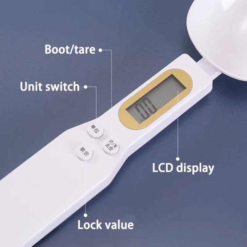 1Pcs Electronic Measuring Spoon Scale Kitchen Tools Portable Electronic Scale LCD Digital Measuring Food Digital Spoon Scale
