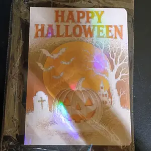 Happy Halloween Notebook with Pumpkin and Bat Design for Festive Writing and Journaling