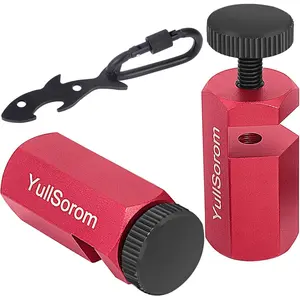 Tall Stair Gauges for Framing Square with Holder and Carabiner Stair Gauge Knobs Tool for Circular Saw, Stair Guides Perfect for Rafter Gauge Clamps Red Kit