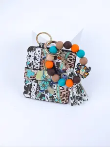 Cool Animal Beaded Card Holder Keychain, Rich Patterns, Colorful Beads, Fringe Design, Hangable, Card Storage, Gift for Friends and Mom