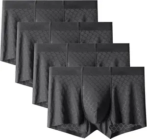 NEXTMAN Mens Ice Silk Mesh Boxer Briefs Breathable Cool Underwear Low Rise Stretch Boxers