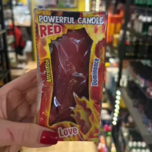 7 Wicks 7 Mechas Pomba Gira red candle