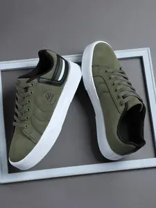 Men's Casual Sporty Skate Shoes, Skateboard Shoes, Soft Comfortable Anti-Slip Breathable Sole, Daily Wear Commute Versatile Fashion All-Season Lace-Up Design