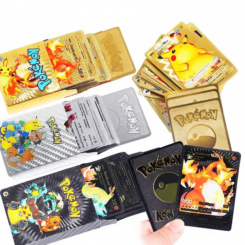 55PCS Luxury Rare Foil Card Pack – Premium Gold, Silver, Rainbow & Black Collector Edition