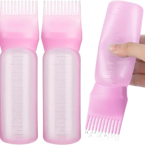 SETNUE Mother’s Day 2-Pack 6 oz Root Comb Applicator Bottles - Haircare, At-Home Use, Combed Tip, Graduated Scales, Even Apply, Root-Area Precision for Hair Dye & Oiling
