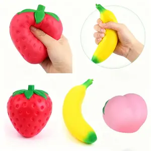 Super Jumbo Strawberry Squishy Slow Rising Antistress for Adults Anti-Anxiety Fidget Toy Kid Grownups Squeeze with Non-Toxic Toy