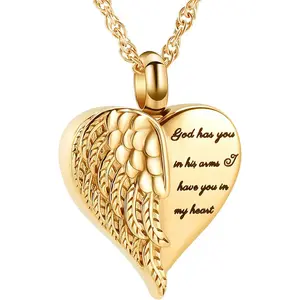 Cremation Heart Urn Necklace Ashes Jewelry for Women Men Keepsake Pendant Memorial Locket Ash Holder