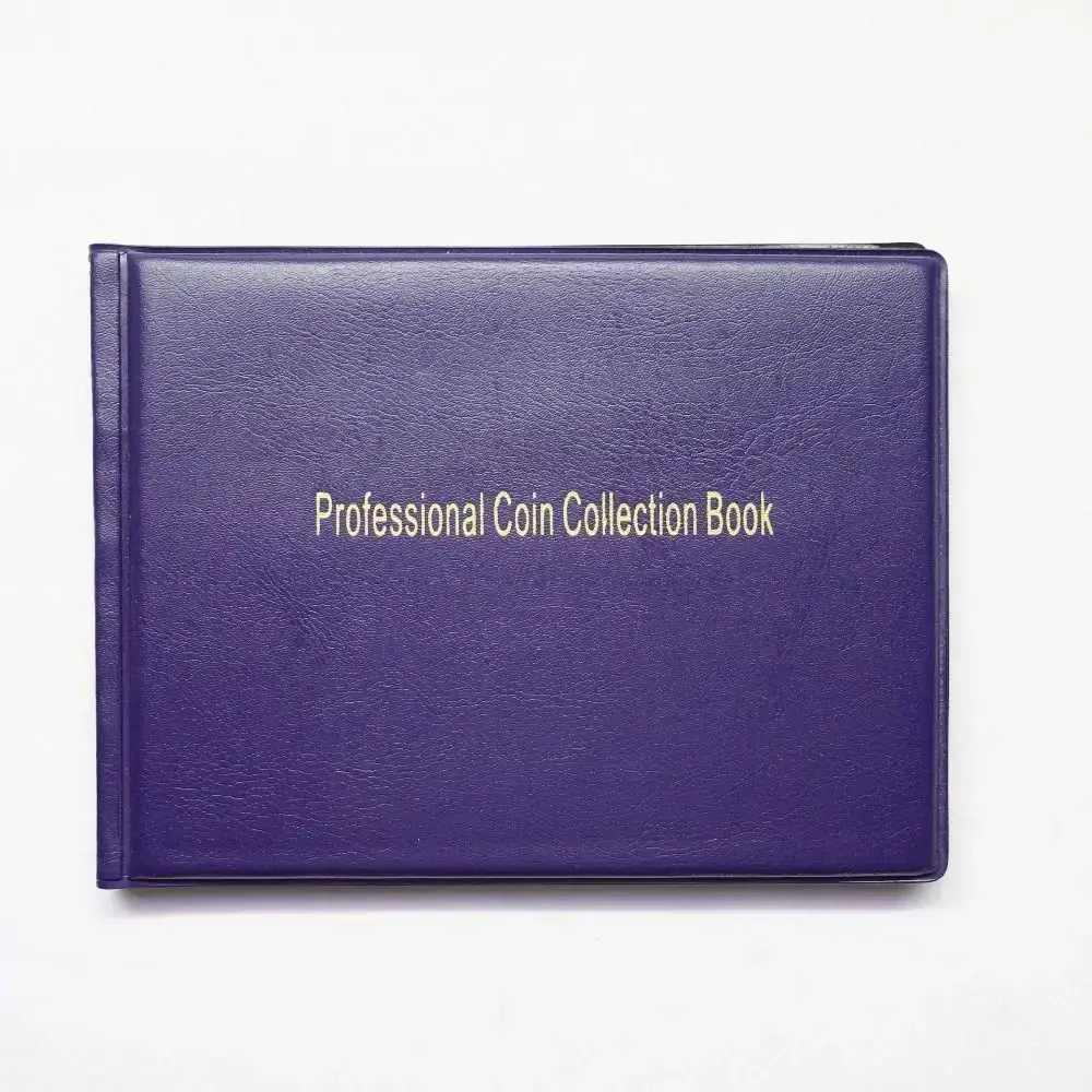 240 Pockets Coin Collection Holder PVC Penny Album Gifts Coin Collecting Album 10 Pages Coin Collection Book for Collectors NONE