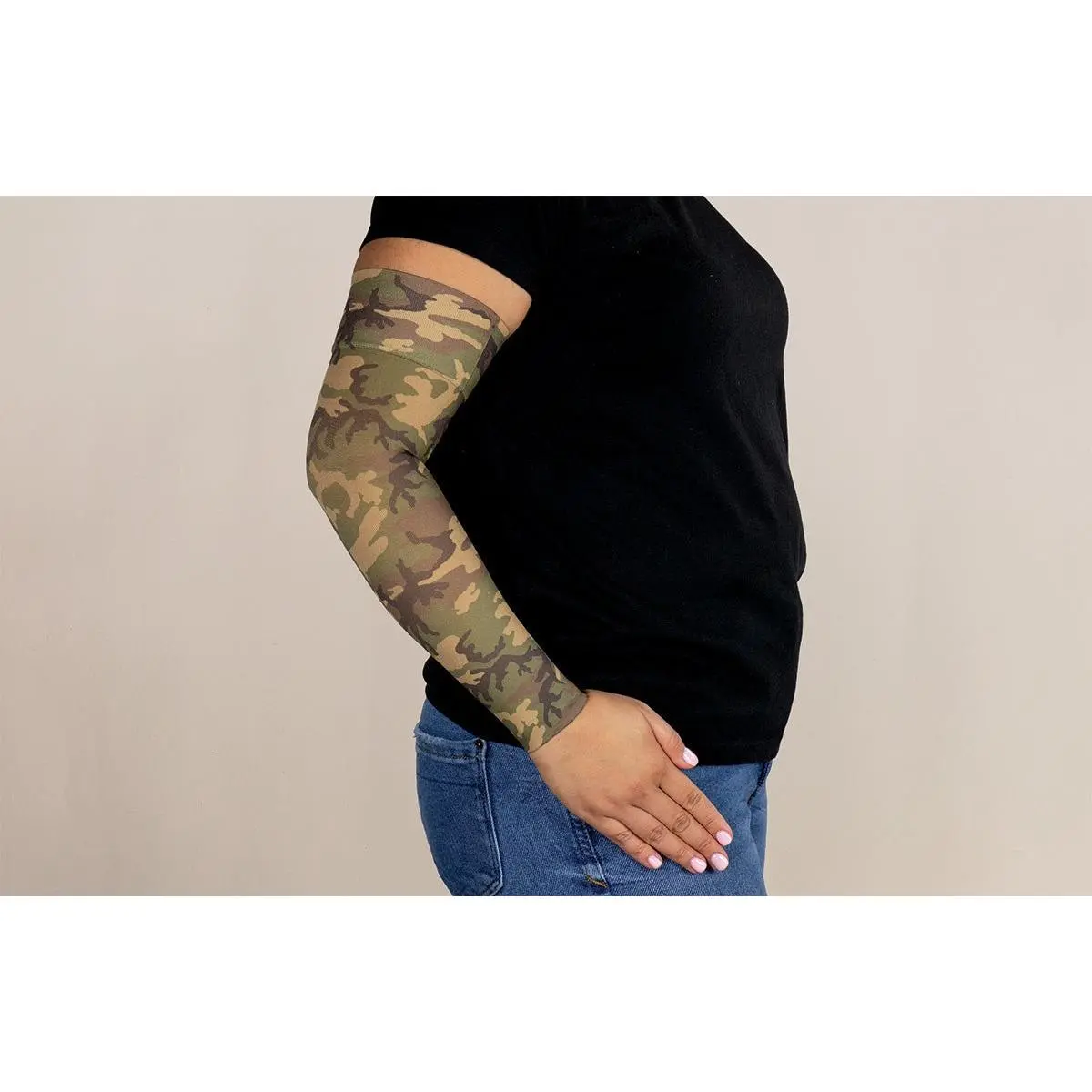 Camo Gradient Compression Arm Sleeve
