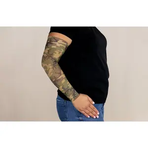 Camo Gradient Compression Arm Sleeve