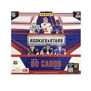 Panini 2024 Rookies and Stars Longevity Box - 60 Cards Featuring NFL Players, No Pendant Included, Perfect for Collectors