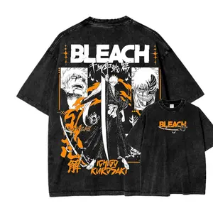 Bleach Unisex Fit Washed T-Shirt3