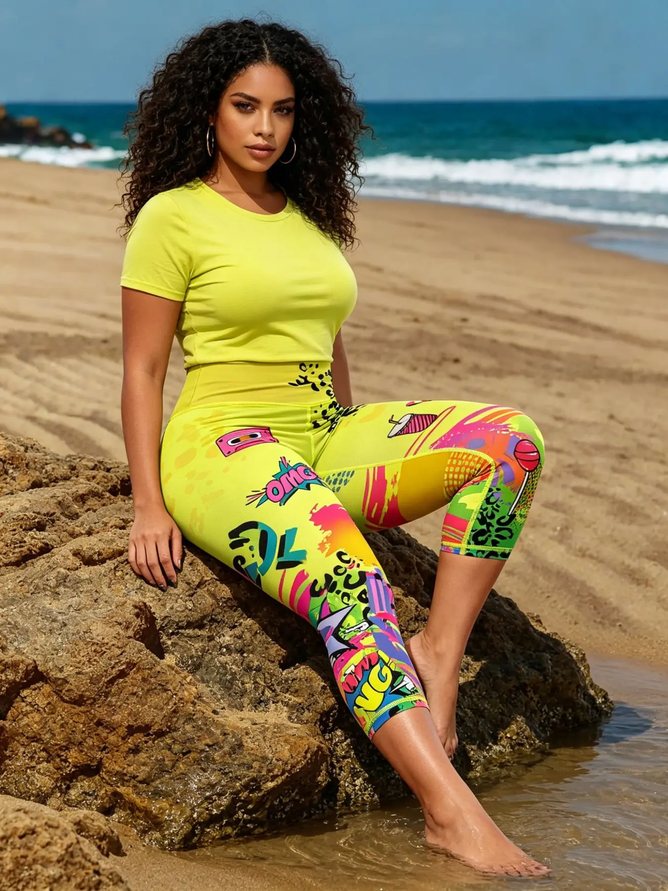 [Plus Size]High-Waisted Sporty Tight-Fit Pants, Summer Spring Breathable Seven-Quarter Leggings, Ideal for Indoor Outdoor Activities, Breathable Workout Pants, Breathable Fitness Pants, Activewear Bottoms