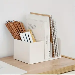 1pc Polished Desktop Organizer Box - Spacious File Folder Storage and Sorting Rack with Tension Mount - Perfect for Office, Living Room, Bedroom, Dormitory, and Back to School Desk Organization