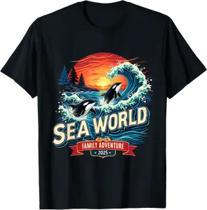 Sea World 2025 Ocean Explorer Memories Family Adventure T-Shirt - Alyssagor Shop 27B0DPK59W7C