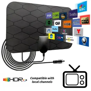 2026 New Indoor Digital TV Antenna, Supports Free Local Channels, Long Distance Signal Booster, No Monthly Fee, Compatible with Smart TVs, Easy Install