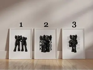 Hypebeast Toys Poster, Hypebeast Figure PosterWall Art, Minimalist Hypebeast Decor, Gift for Boyfriend, Art Decor