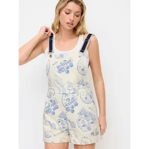 Cider Cotton Color-Blocking Fruit Graphic Mid Rise Romper SwimWeek