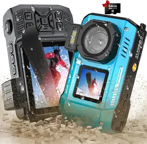 8K UHD 70MP Handheld WiFi Digital Camera with 64GB Card, Rugged Waterproof Dustproof Shockproof Device, 33FT Underwater Lens, Dual-Screen Selfie, Autofocus Point-and-Shoot (Blue) for Snorkeling (With Port Compatibility)