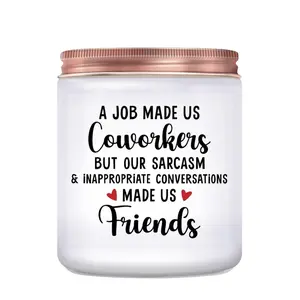 Funny Coworker Gifts for Women Men - Coworker Leaving Gifts - New Job, Going Away, Retirement, Farewell, White Elephant, Birthday Gift for Co-Worker Friends, Lavender Candles