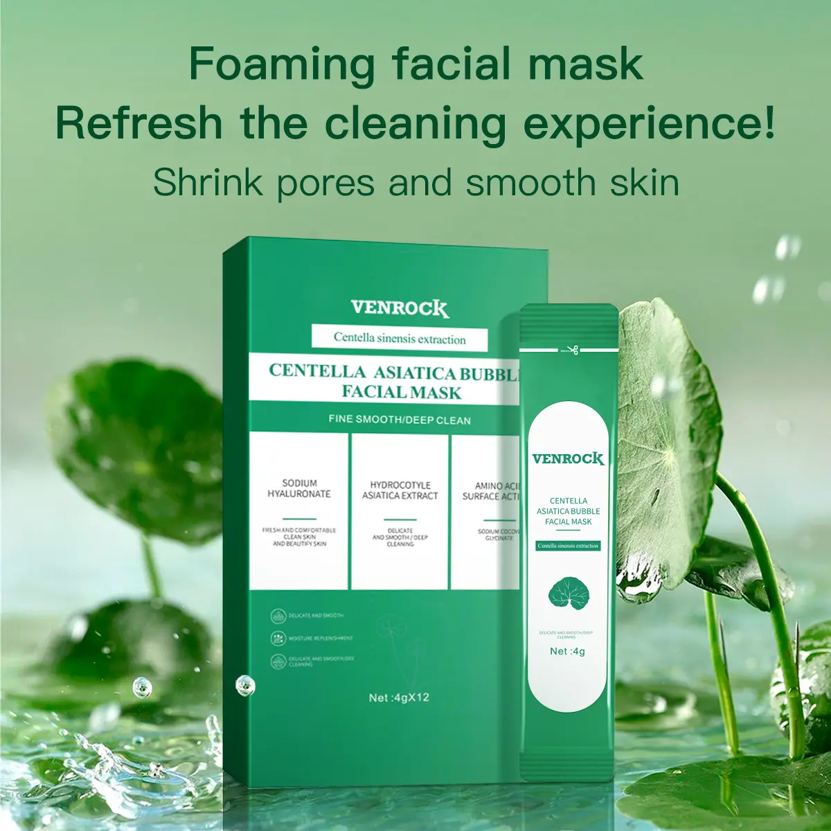 ZX] Centella Foam Cleansing Face Mask, Oil-Control Cream