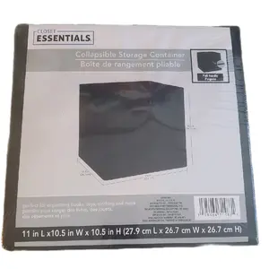 closet Essentials collapsible storage container  boîte de rangement pliable
