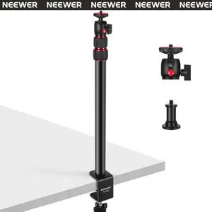 NEEWER TL283 Extendable Camera Desk Mount with Ball Head, Adjustable Desk Mount Arm for Camera, Phone & Webcam, Ideal for Overhead Video Recording, Live Streaming & Content Creation